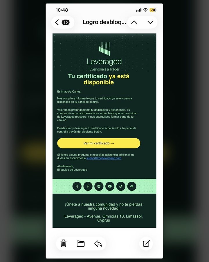 Resultado de un usuario de SmartPro 32